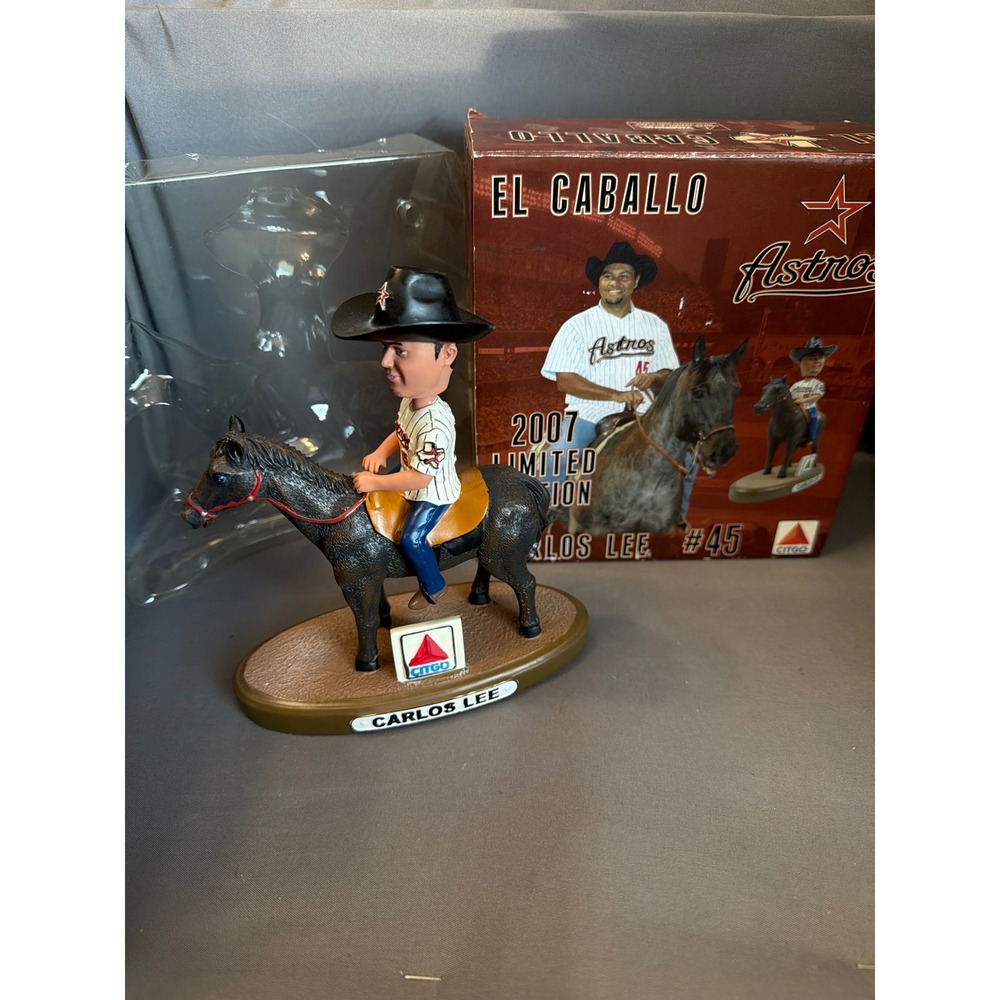 Houston Astros Carlos Lee El Caballo Bobblehead 2007 Limited Edition Citgo Box
